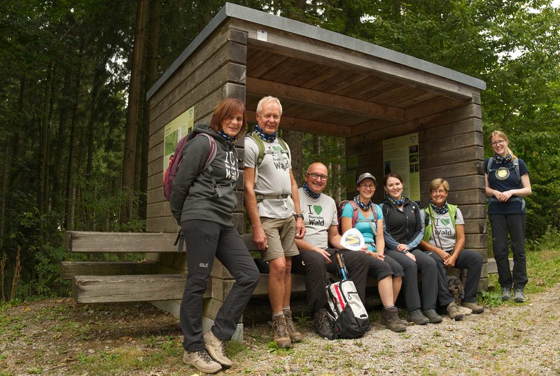 Wir sind Goldsteing! 38 Teams auf 38 Etappen. Das Team des Chamer Landratamts und des Naturparks Oberer Bayerischer Wald war unterwegs auf der Etappe N12.