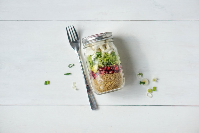 Quinoa Protinella Salat im Glas