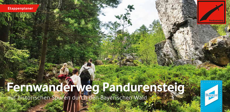 Den praktischen Etappenplaner Pandurensteig können Sie kostenlos beim Tourismusverband Ostbayern bestellen.