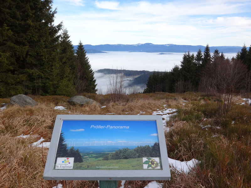 Panoramablick vom Pröller über den Bayerischen Wald
